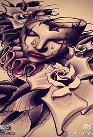 peʻa faʻasolo se peʻa tattoo tattoo mask