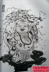 La barra dello spettacolo del tatuaggio ha raccomandato un modello di manoscritto del tatuaggio del Buddha di