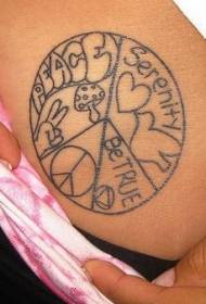 талія проста символізує татуювання любові