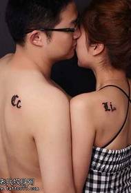 modellu di tatuaggi di spalla moda coppia