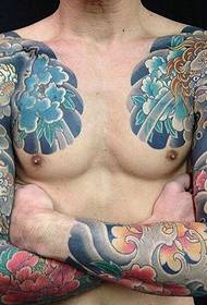 Imagem incrível de tatuagem com metade do dobro da cor 115502 - Capture o atraente padrão de tatuagem com metade do dobro