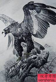 La barra degli spettacoli di tatuaggi ha raccomandato un gruppo di opere di tatuaggi d'aquila
