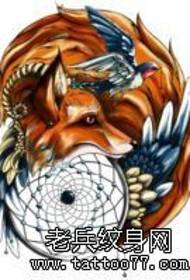 Travaux de tatouage de Dreamcatcher Fox