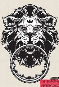 un grupo de obras creativas de tatuaxes de leóns