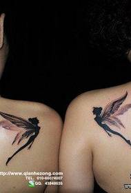 Mädchen Schultern schöne beliebte Paar Elf Tattoo-Muster