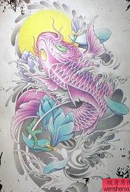 color squid tiger tattoo works
