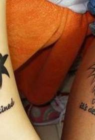 un modello di tatuaggio di angelo totem di coppia
