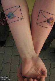 rokava preprost vzorec za tetovažo par