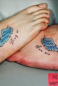 color alas pareja tatuaje