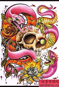 travaux de tatouage de couleur python