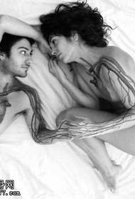 braccio unico cuore arteria coppia tatuaggio modello