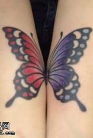 arm butterfly couple tattoo pattern
