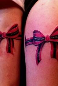 brazo pareja encaje arco tatuaje patrón