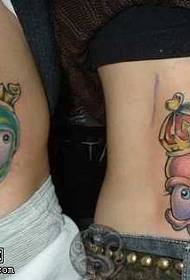 Modello di tatuaggio coppia Shantou europea