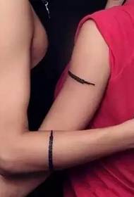 satu kumpulan untuk kekasih, teman wanita, ibu bapa mempunyai cinta Tattoo