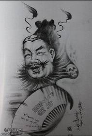 As obras manuscritas de Zhong Yuwen son compartidas polos tatuajes 116700-Os tatuaxes amosan unha cor obras do manuscrito de tatuaxes de Sun Wukong
