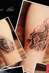 faisean tóir patrún tattoo sciathán lámh lánúin