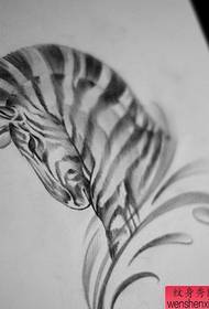 i-tattoo show bar itusa iphethini le-zebra ye-sketch zebra 117803-iphethini elenziwe ngesandla le-tattoo