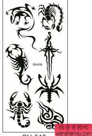 Tattoo Show Bar recommandéiert eng Rei vun Totem Scorpion Gecko Tattoo Musteren
