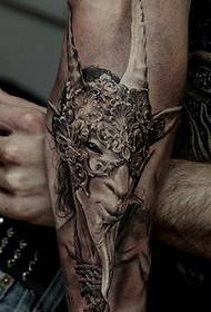 一组tattoo十二生肖の羊文身作品由文身分享