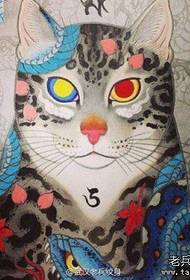 a group of tattooed cat tattoos