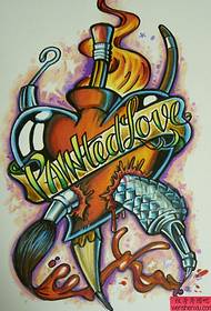 Adoro le opere del tatuaggio del manoscritto