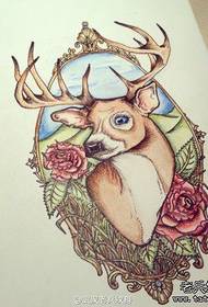 rose Flower Fawn Tattoo Manuscript Works