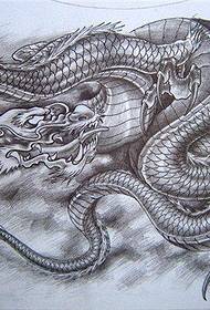 Shawl dragon eskuizkribua 49