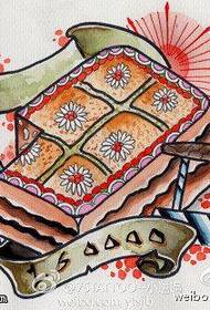color cut cake tattoo يعمل بواسطة وشم 116794 - أوصى متحف الوشم بعمل وشم الثعبان الفاوانيا