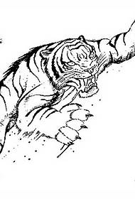 I-sketch tiger tattoo iyasebenza
