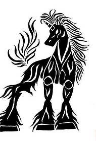 Baa ya kuonyesha tatoo ilipendekeza muundo wa tattoo ya totem