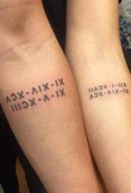 línea de personalidad simple patrón de tatuaje de pareja creativa sobre el amor 115789-múltiples modelos Dedos por encima del pequeño y hermoso anillo hermoso anillo patrón de tatuaje creativo