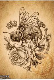 rukopis pčelinjih kruna tetovaža tetovaža djela