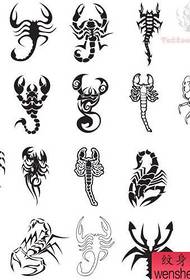 La barra dello spettacolo del tatuaggio ha raccomandato un set di pattern di pinzette per totem