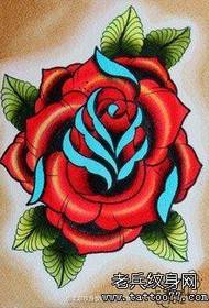 Angka tattoo ngiringan sakumpulan mawar Kembang karya naskah Tato