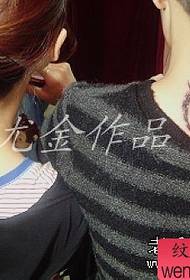 tatuagem de casal de videira de totem do pescoço 118222-braço padrão de tatuagem de totem de constelação de casal