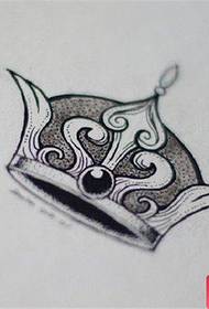 χειρογράφημα τατουάζ κορώνα