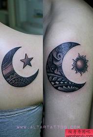 braccio popolare bella coppia Moon Tattoo Pattern