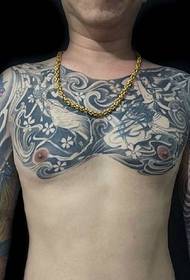 tinkamas subrendusių vyrų dvigubos pusės totemo tatuiruotės tatuiruotėms