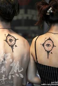 Couple Classical Eyes Tattoo Patroon