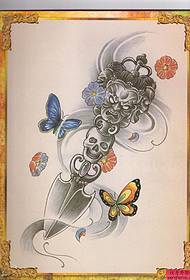 un modello di manoscritto tatuaggio