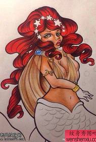 tattoo qhia pom zoo zoo saib mermaid tattoo daim duab ua haujlwm