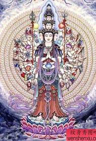 Tattoo show bar recommended a color thousand hand Guanyin tattoo pattern