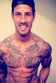 tetoválás divat trend hatálya alá tartozó külföldi férfi csillag