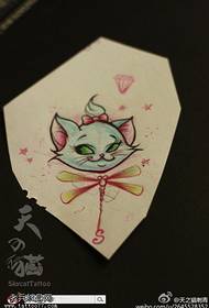 Tattoo Show empfahl eine Farbe Katze Libelle Tattoo funktioniert