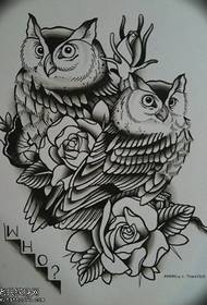the best tattoo museum recommended an owl rose tattoo manuscript
