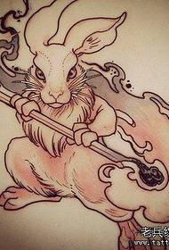 carrozzeria del tatuaggio del coniglio