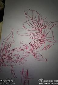 tatuu show maapu niyanju a afọwọkọja ara afọwọ ara ti goldfish ṣiṣẹ