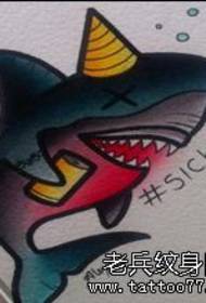 Uzorak rukopisa tetovaža morskog psa dijeli i izložba tetovaža
