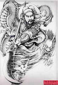 tetoválás show kép ajánlott egy portré Guan Gong portré tetoválás